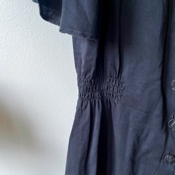 Button Down Black Zara Dress Size M - Picture 5 of 6